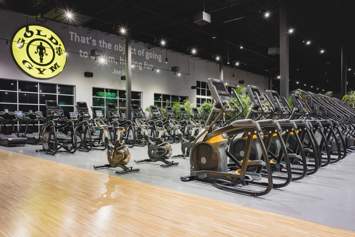 Gym cardio area